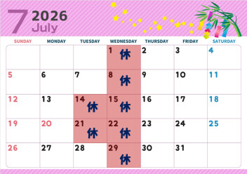★7月の定休日のご案内★